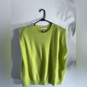 Banana Republic Bright Green 100% Cashmere Sweater XL